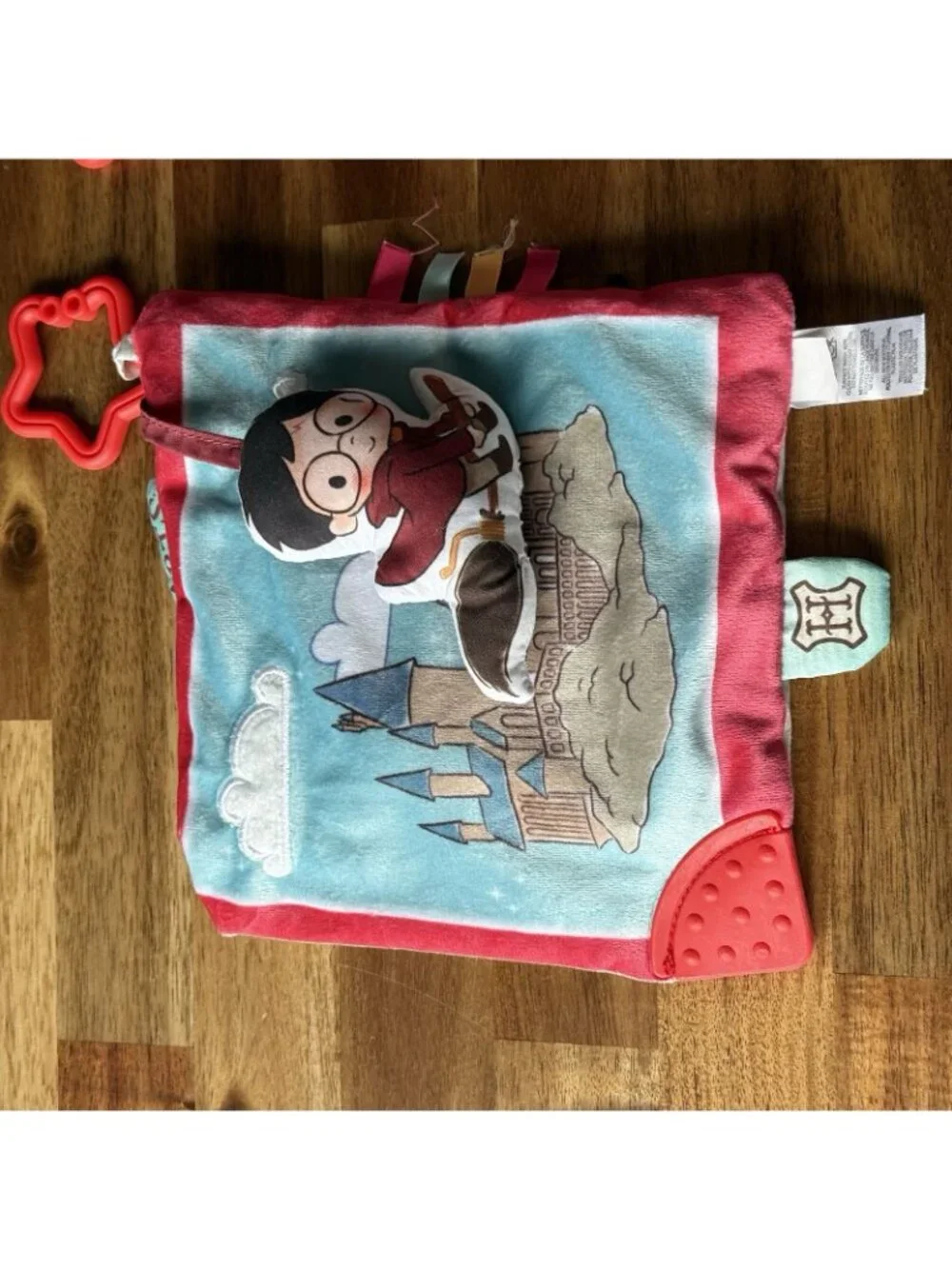 2 Harry Potter Baby Crinkle Square Activity Toy Teether BPA Free Wizarding World